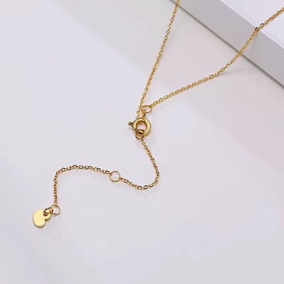 ⚜️[𝟯/$𝟯𝟴]⚜️NEW CZ Gold Stainless Steel Necklace - Picture 3 of 7